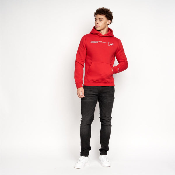 Crosshatch Karver Hoodie Red