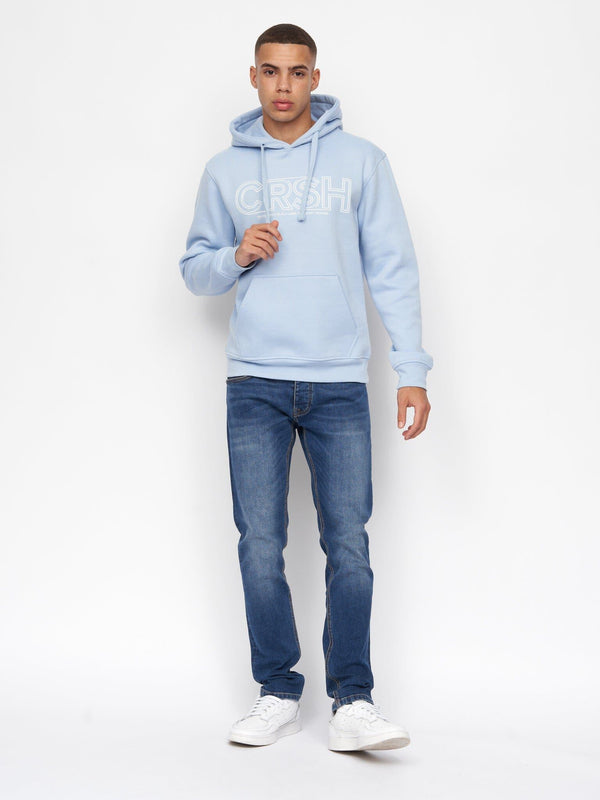 Crosshatch Kendrick Hoodie Light Blue