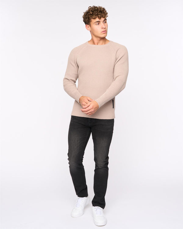 Crosshatch Kramtax Raglan Knit Taupe