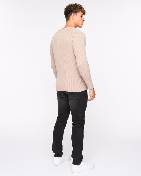 Crosshatch Kramtax Raglan Knit Taupe