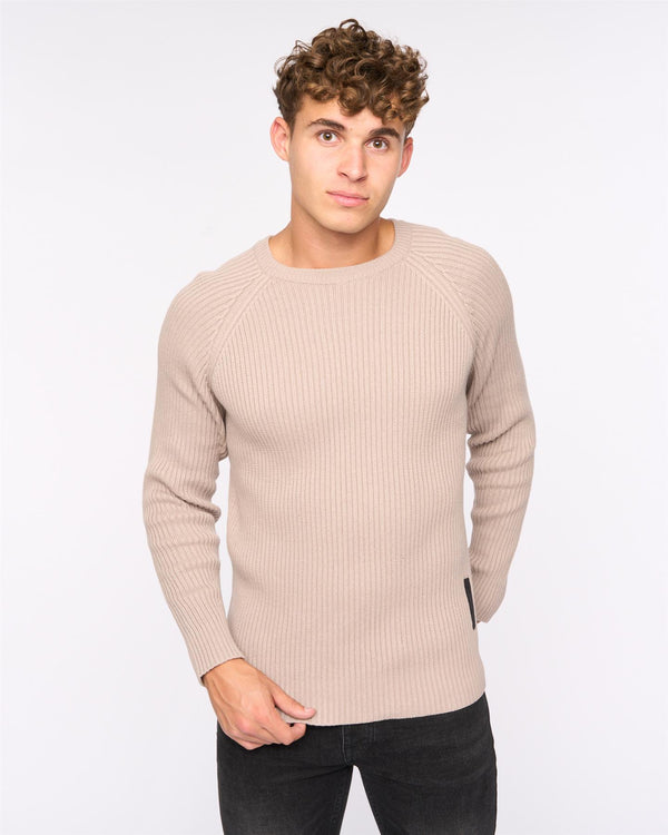 crosshatch Kramtax Raglan Knit Taupe