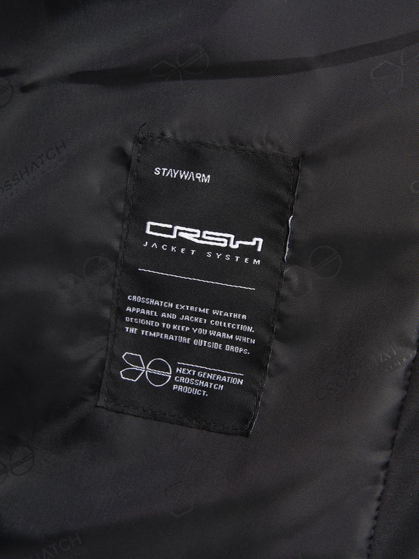 Crosshatch Kremlins Embossed Gilet Black