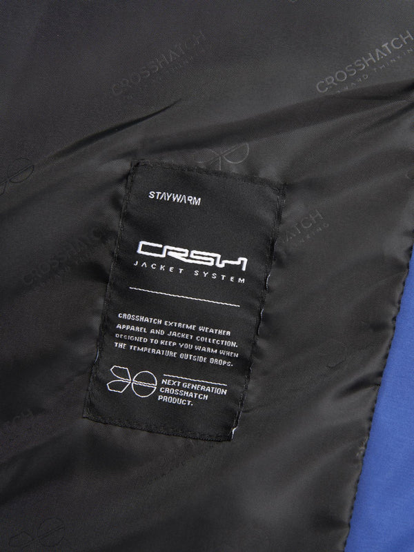 Crosshatch Kremlins Embossed Gilet Blue