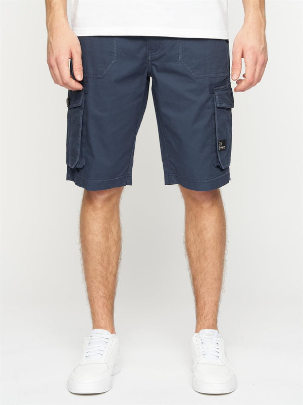 Crosshatch Kyron Cargo Shorts Navy