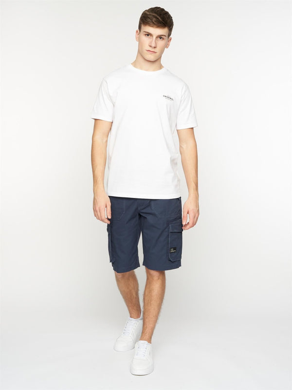 Crosshatch Kyron Cargo Shorts Navy