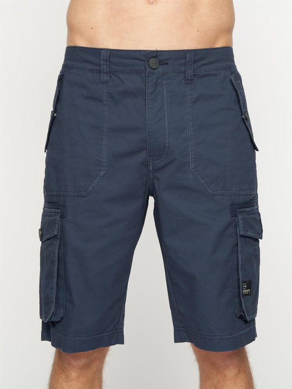 crosshatch Kyron Cargo Shorts Navy