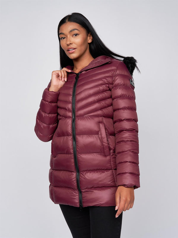 Crosshatch Ladies Denmoore Jacket Berry