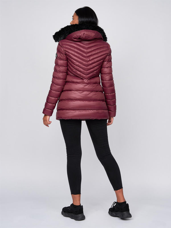 Crosshatch Ladies Denmoore Jacket Berry