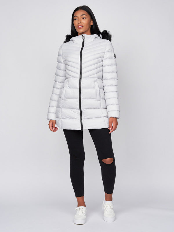 Crosshatch Ladies Denmoore Jacket Off White