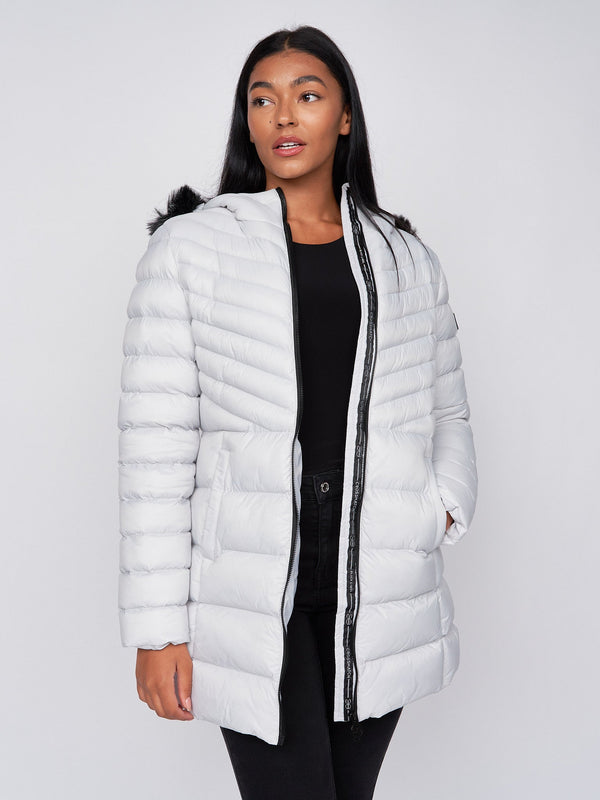 Crosshatch Ladies Denmoore Jacket Off White
