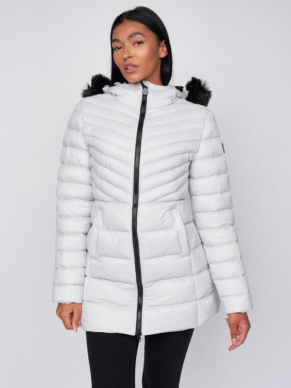 crosshatch Ladies Denmoore Jacket Off White