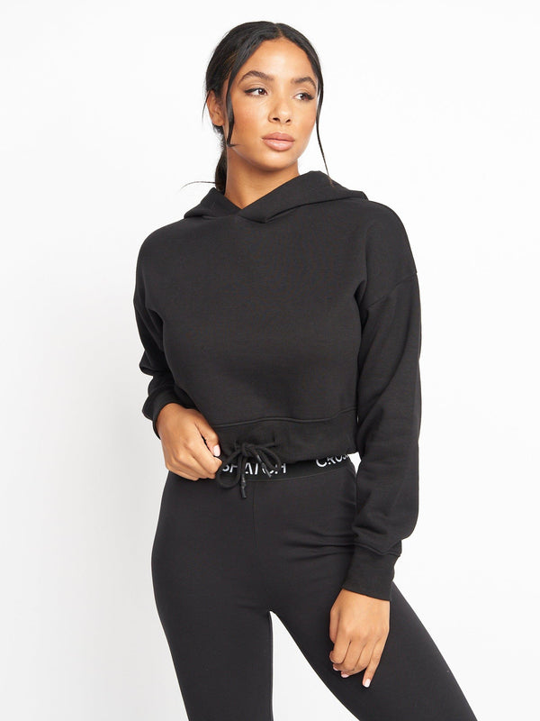 Crosshatch Ladies Jacklight Hoodie Black