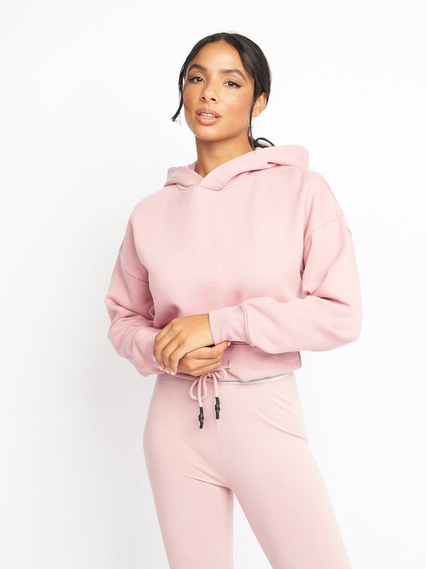Crosshatch Ladies Jacklight Hoodie Dusty Pink