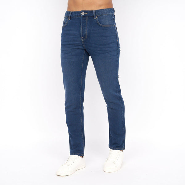 crosshatch Lampoons Slim Fit Jeans Stone Wash