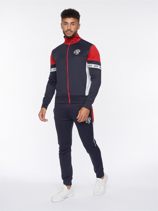 crosshatch Landan Tracksuit Navy
