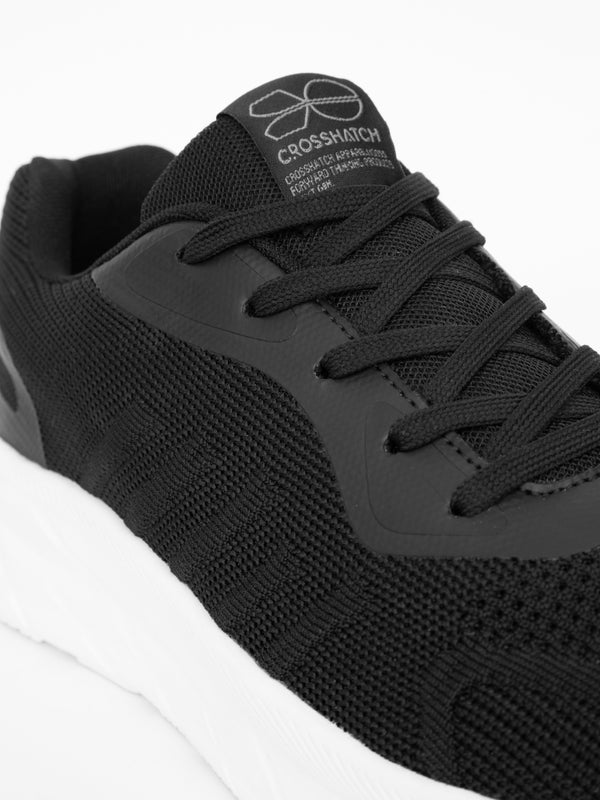 Crosshatch Lennart Trainers Black/White