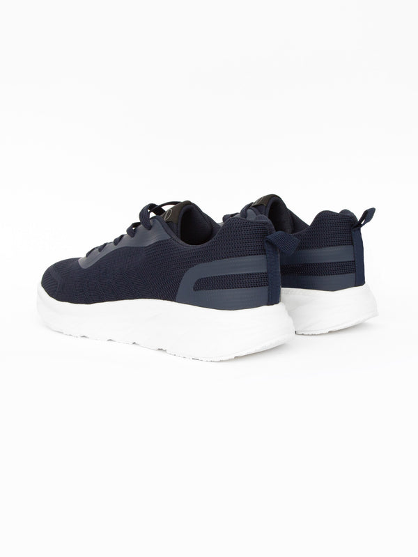 Crosshatch Lennart Trainers Navy/White