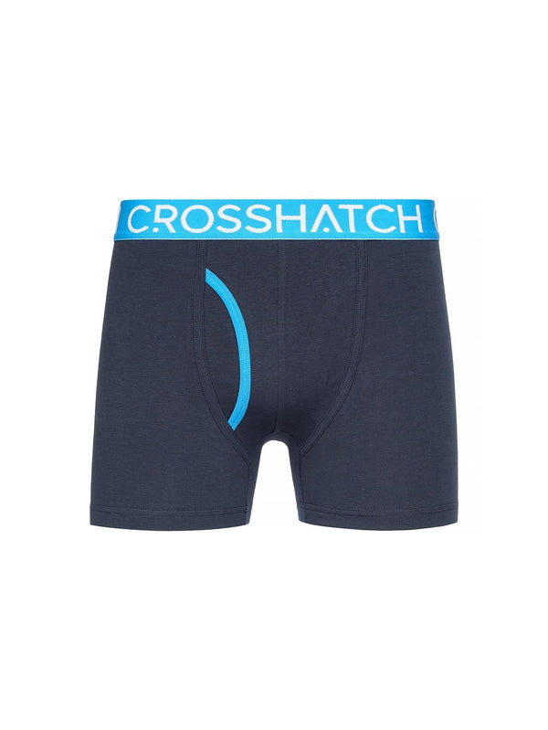 Crosshatch Linamo MVE Open Fly Boxers 3pk Blue
