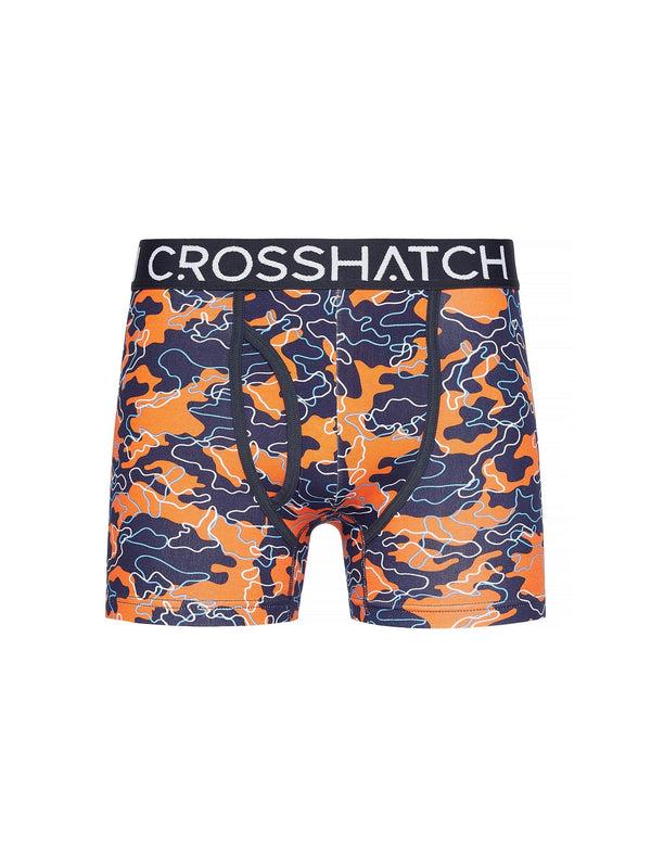 Crosshatch Linamo MVE Open Fly Boxers 3pk Orange