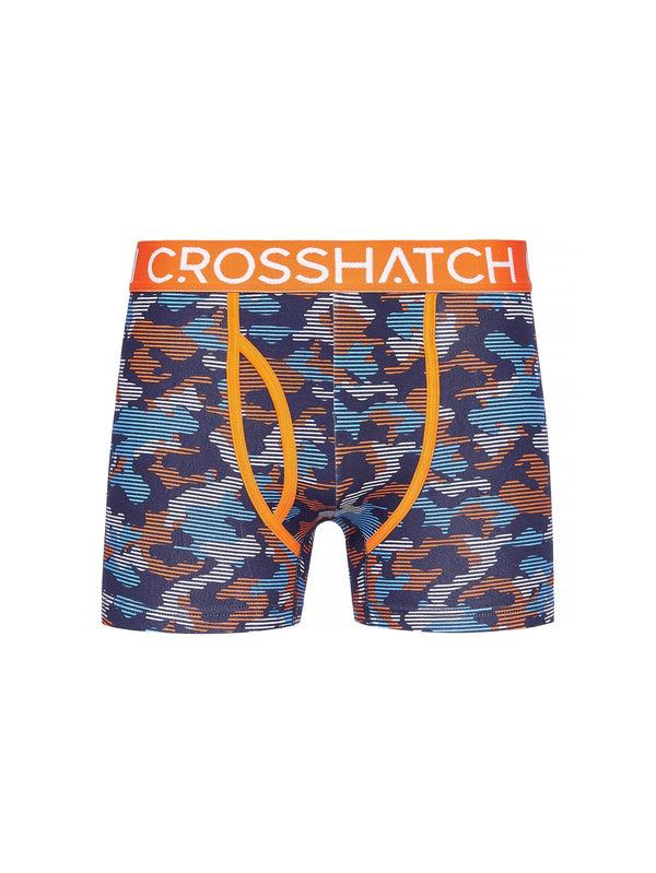 Crosshatch Linamo MVE Open Fly Boxers 3pk Orange