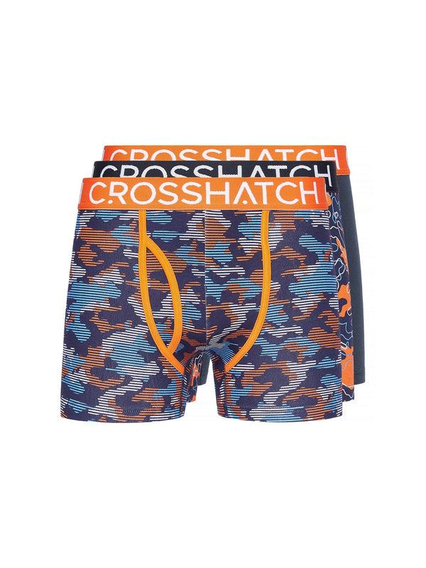 crosshatch Linamo MVE Open Fly Boxers 3pk Orange