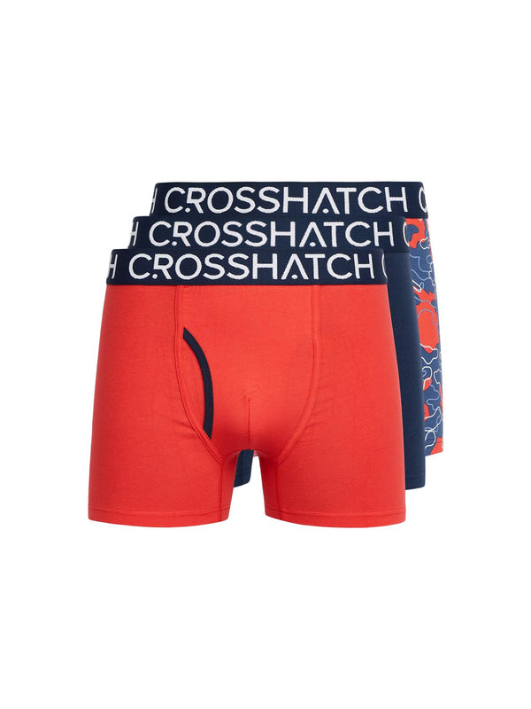 Crosshatch Lynol Boxers 3pk Red