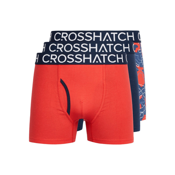 crosshatch Lynol Boxers 3pk Red