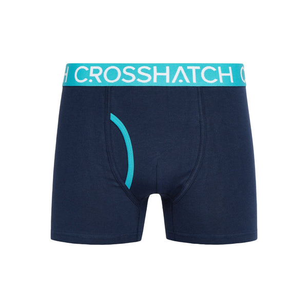 Crosshatch Lynol Boxers 3pk Teal