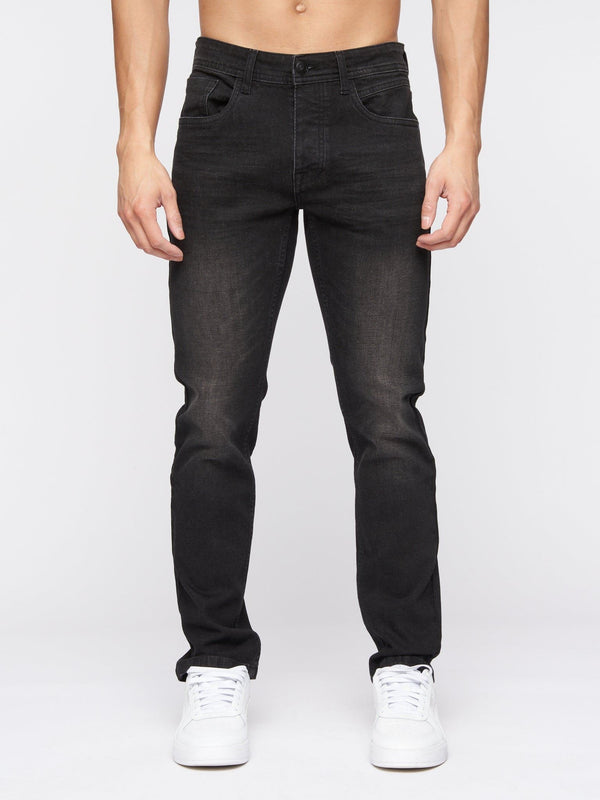 crosshatch Malcolm Slim Fit Jeans Black Wash
