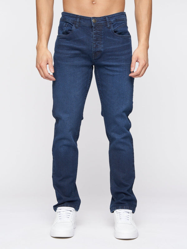 crosshatch Malcolm Slim Fit Jeans Dark Wash