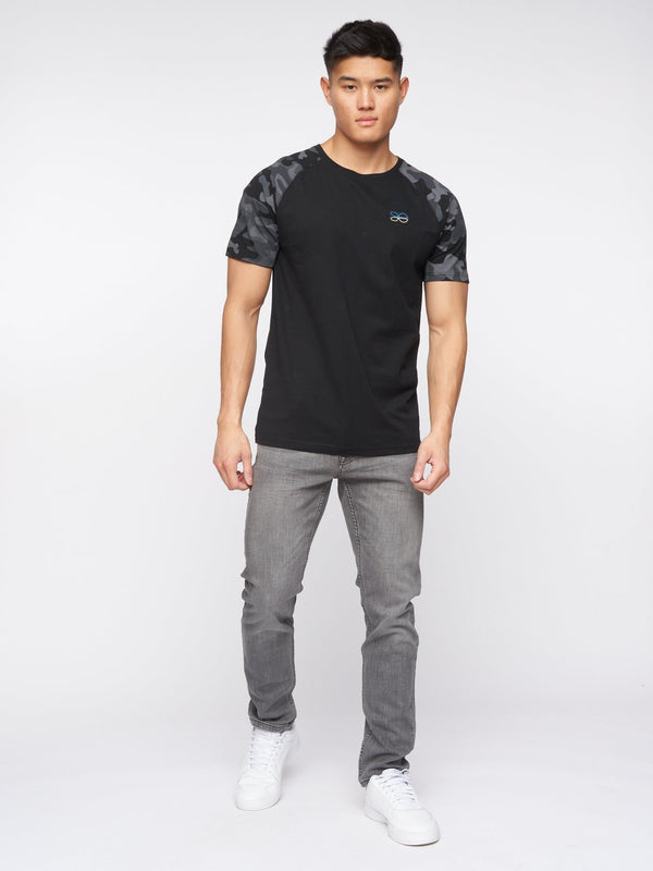 Crosshatch Malcolm Slim Fit Jeans Light Grey Wash