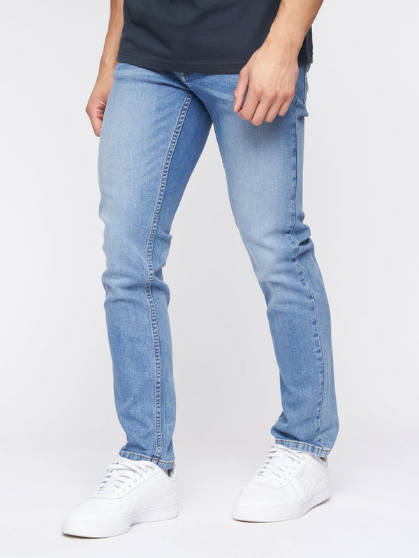 Crosshatch Malcolm Slim Fit Jeans Light Wash