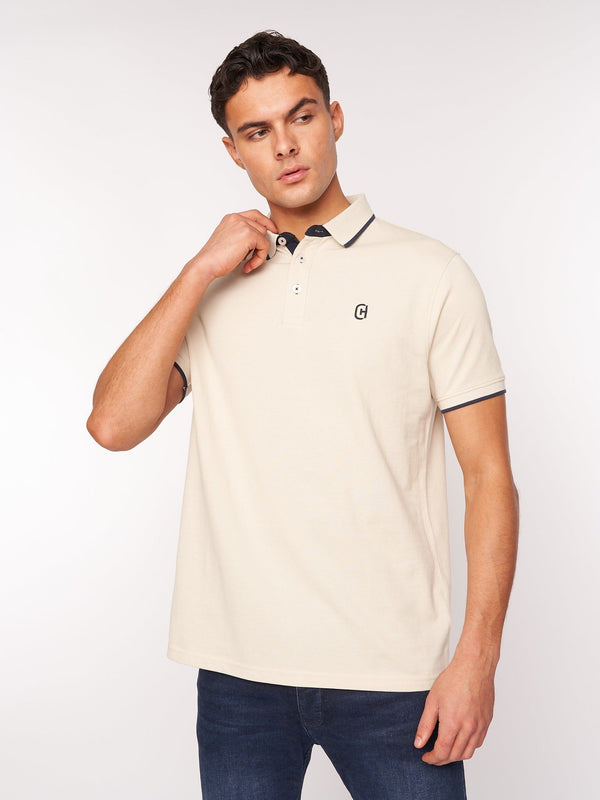 crosshatch Mapouts Polo Off White