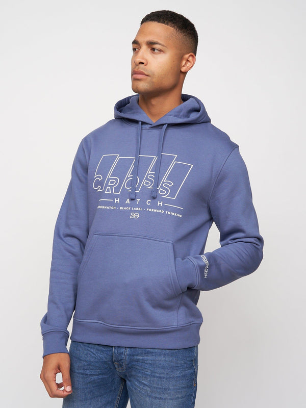 Crosshatch Maxima Hoodie Denim Blue