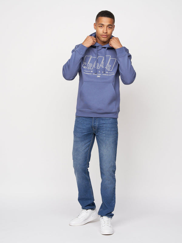 Crosshatch Maxima Hoodie Denim Blue