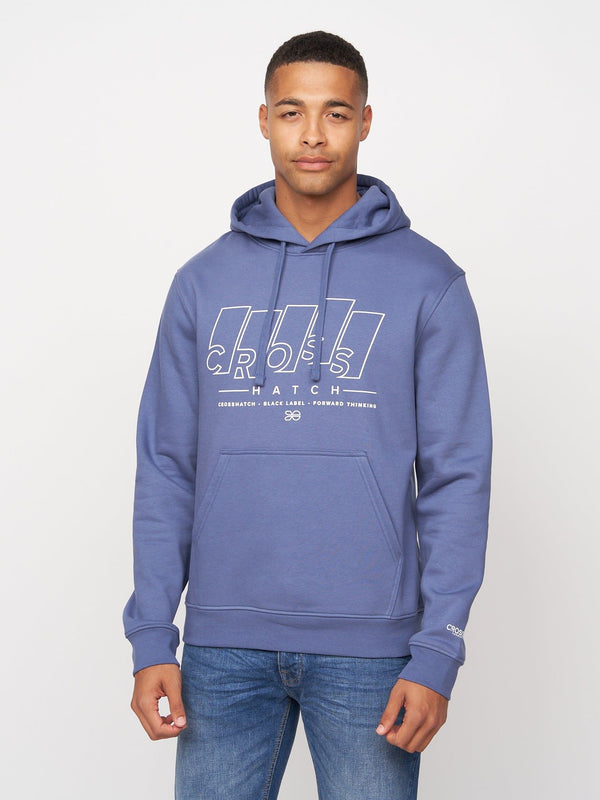 crosshatch Maxima Hoodie Denim Blue