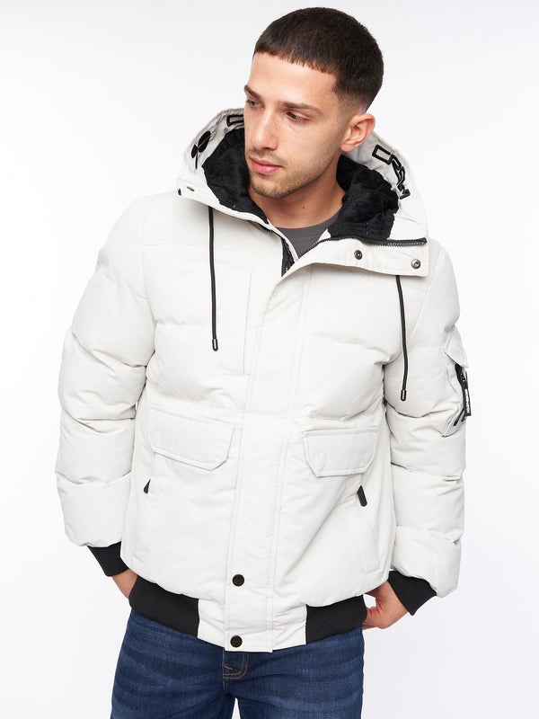 crosshatch Mens Milwaka Jacket Putty