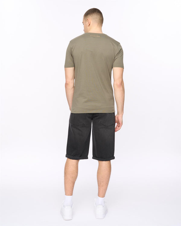 Crosshatch Mens Wenfore T-shirt Dark Sage