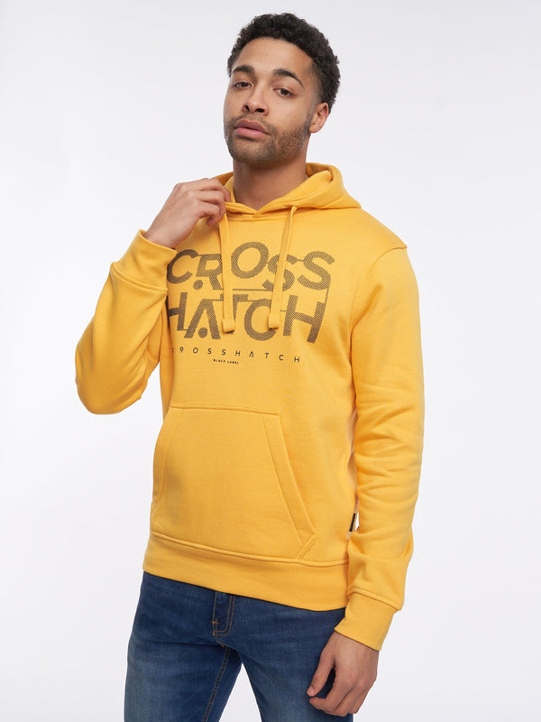 Crosshatch Meshouts Hoodie Yellow