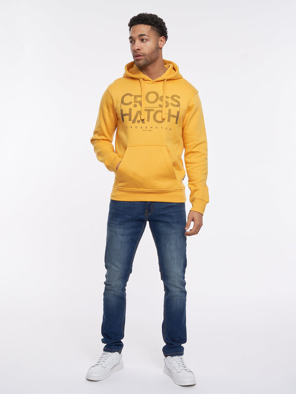 Crosshatch Meshouts Hoodie Yellow