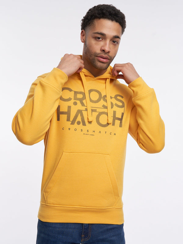 crosshatch Meshouts Hoodie Yellow