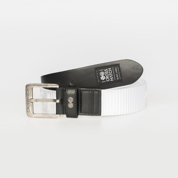 crosshatch Metzler Belt White