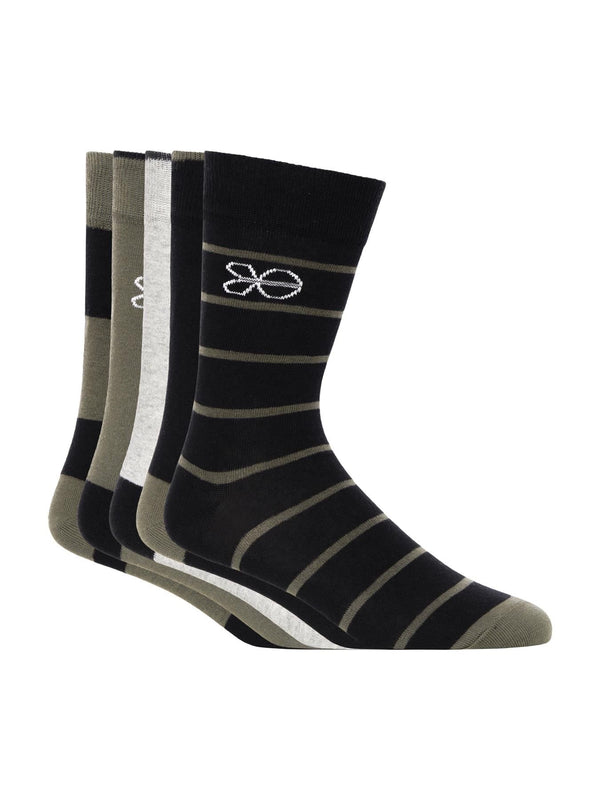 Crosshatch Milato Socks 5pk Olive