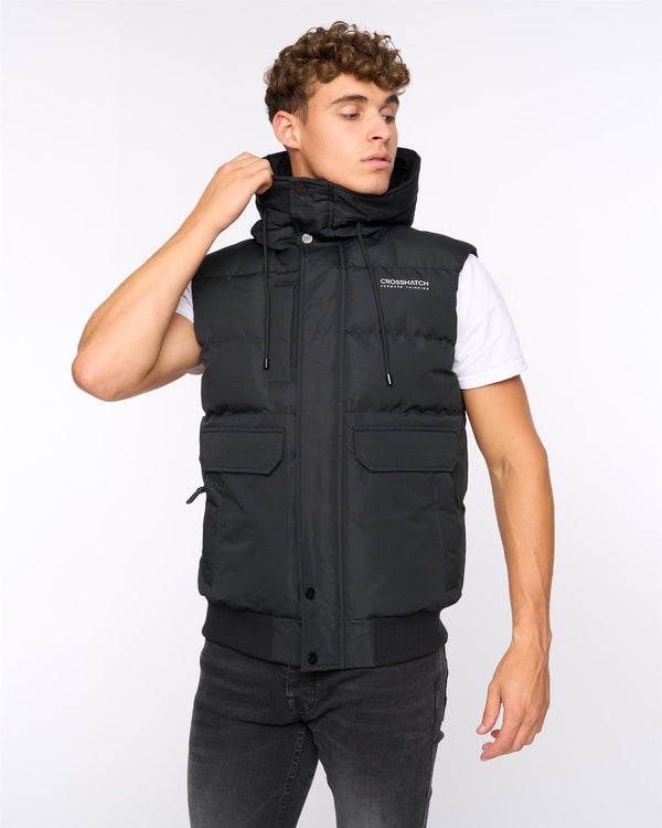 Crosshatch Milwaka Gilet Black