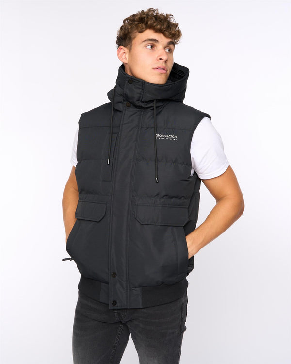 crosshatch Milwaka Gilet Black