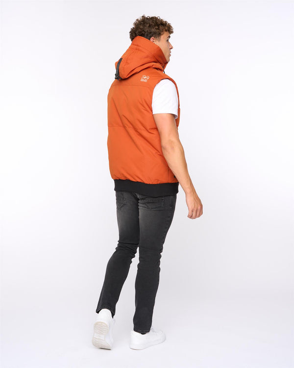 Crosshatch Milwaka Gilet Burnt Orange