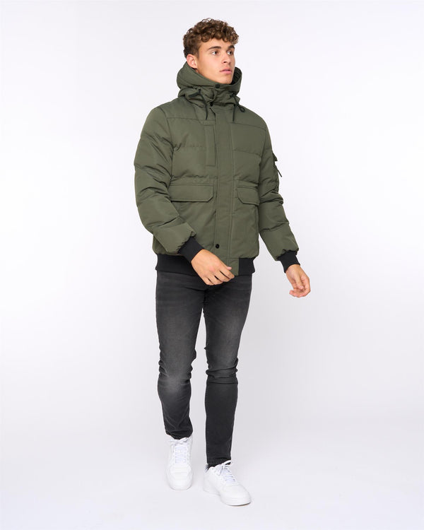 Crosshatch Milwaka Jacket Dark Olive