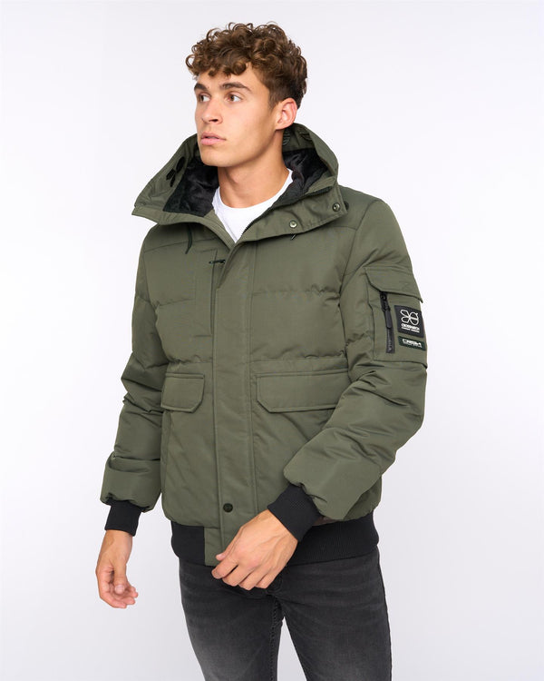 crosshatch Milwaka Jacket Dark Olive