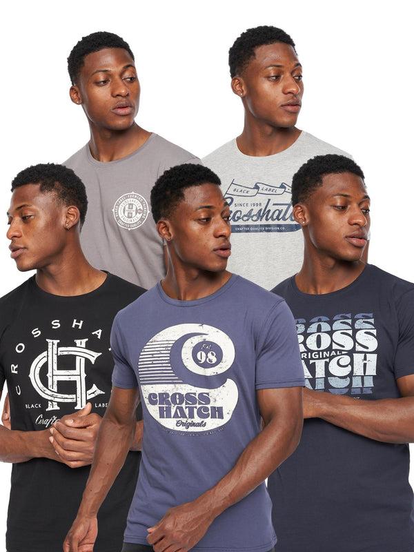 Crosshatch Morath T-Shirt 5pk Assorted