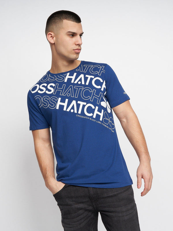 Crosshatch Morland T-Shirt 2pk Navy/White
